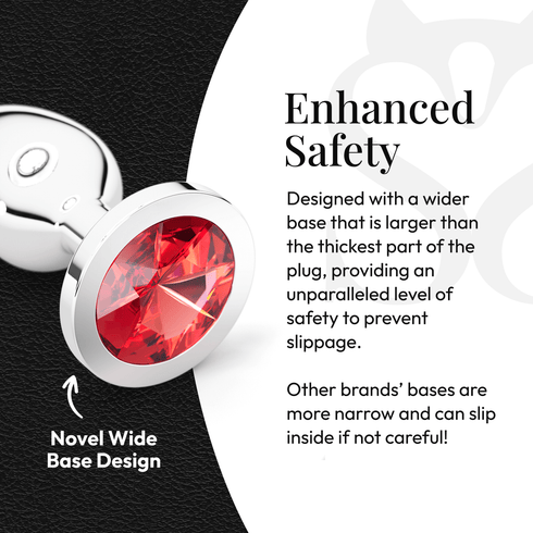 Metal Butt Plug Set (Circle-Shaped Charm)